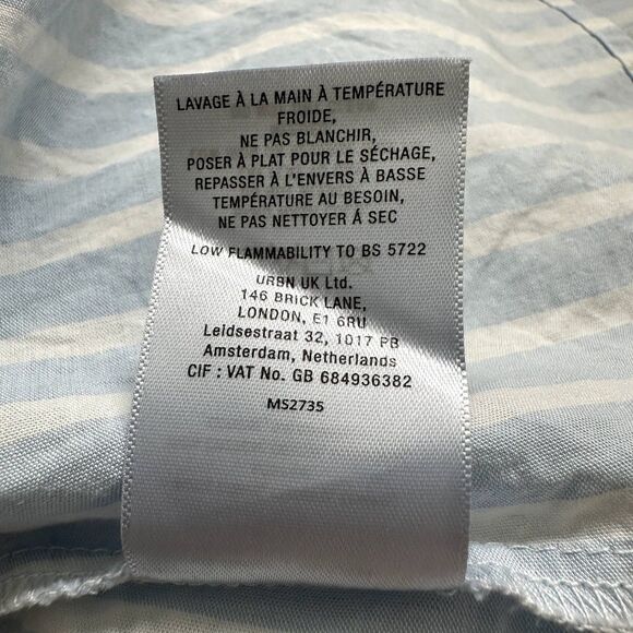 Anthropologie Mare Mare Striped Button Down Shirt Women’s Small Blue White - Picture 7 of 7